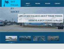 Tablet Screenshot of baypalmsrvresort.com